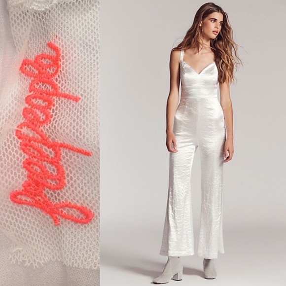 Free People Pants - Free People Silver Crush Jumpsuit
